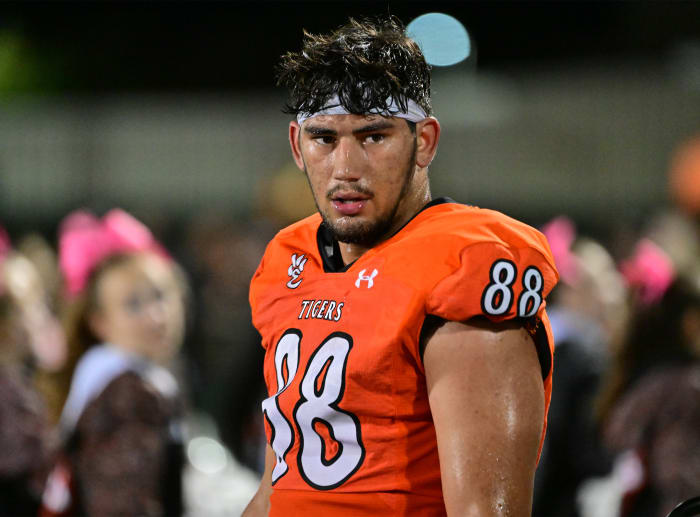 Edwardsville defensive end Iose Epenesa